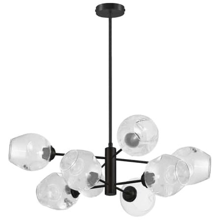 Dainolite 8Lt Pendant, Mb W/ Clear Glass ABI-268P-MB-CLR